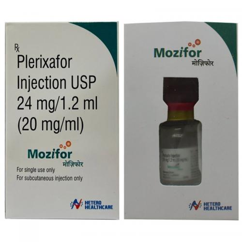 印度白盒普乐沙福注射液(释倍灵) Mozobil Mozifor Plerixafor Injection 24mg/1.2ml (20mg/ml)