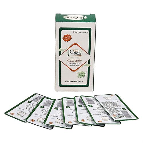 印度绿p果冻 万艾可双效果冻7包装 印度日升Sunrise Super P Force Oral Jelly