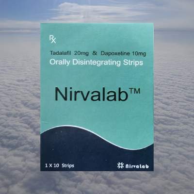 印度绿膜口崩片 双效口溶膜片10片/盒 希爱力20mg+10mg口腔崩裂片 Nirvalab Orally Disintegrating Strips