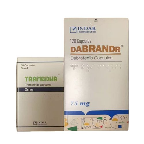曲美替尼2mg*30粒+甲磺酸达拉非尼胶囊75mg*120粒 TRAMEDNR DABRANDR Trametinib Dabrafe